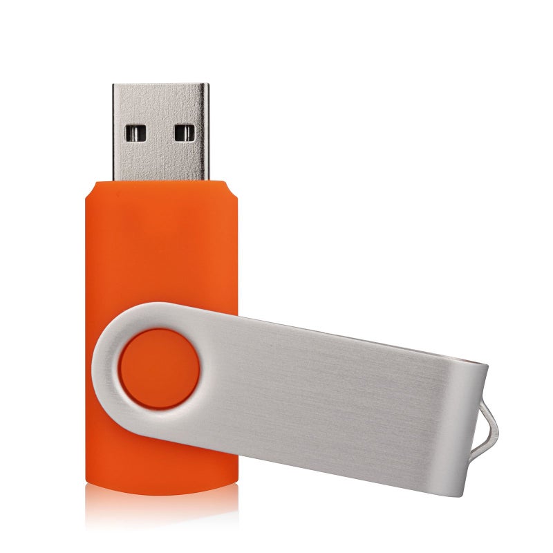 KALSAN 20 Pack 8GB USB Flash Drives 2.0 Memory Stick - Orange - Image 3